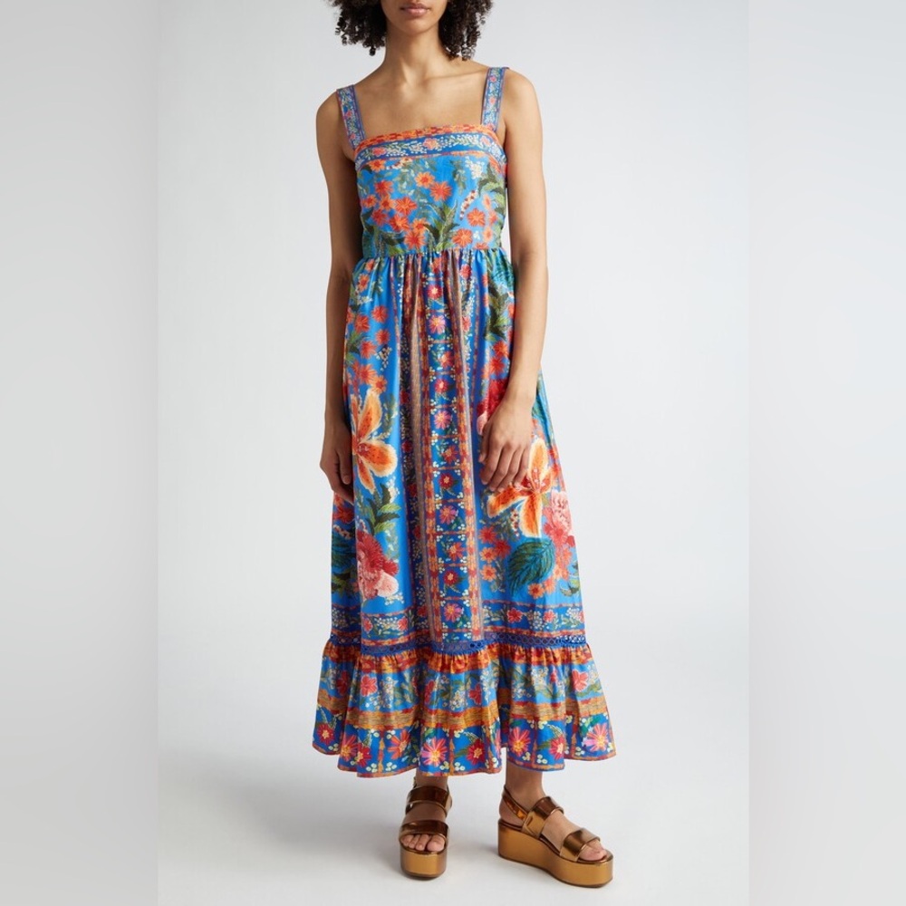 Farm Rio Stitched Garden Dress (Size XL) - NWT